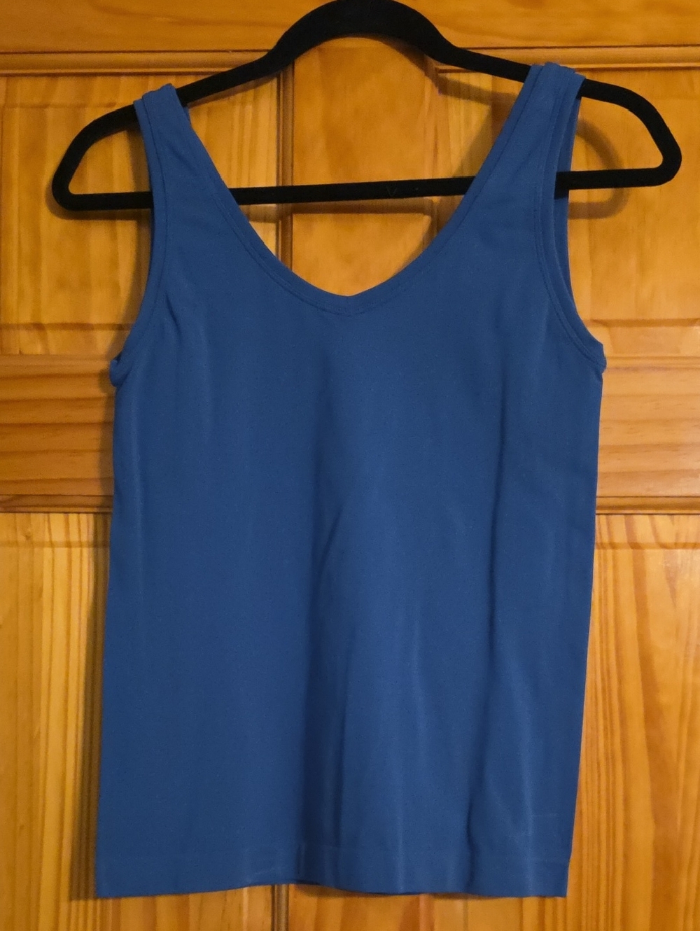 White house black market Blue Scoop Neck Tank Top
